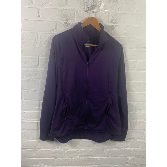 Champion Women's Training Full Zip Track Jacket Long Sleeve Purple Size XL - Picture 1 of 4